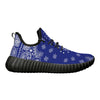 Classic Blue Crip Bandana Premium Sneakers - Mr.SWAGBEAST