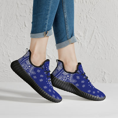 Classic Blue Crip Bandana Premium Sneakers - Mr.SWAGBEAST