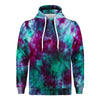 Teal Purple Tie Dye Men/Unisex Premium Adult Hoodie - Mr.SWAGBEAST