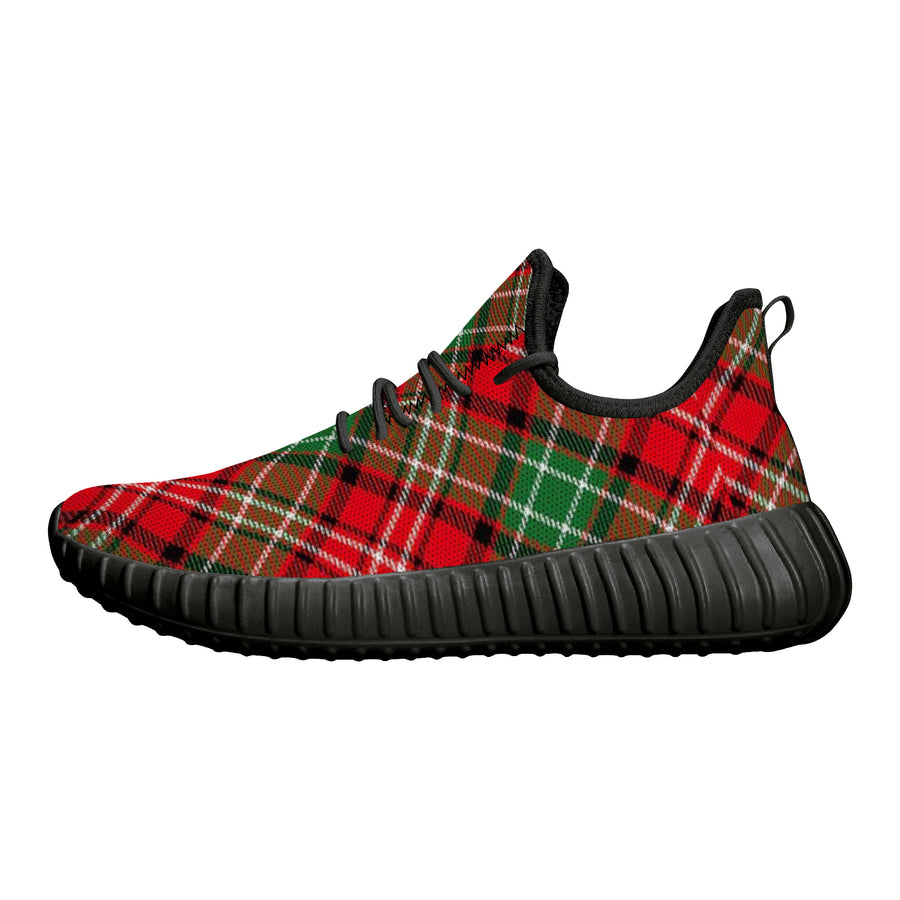Christmas Plaid Yeezy Styled Sneaker - Mr.SWAGBEAST