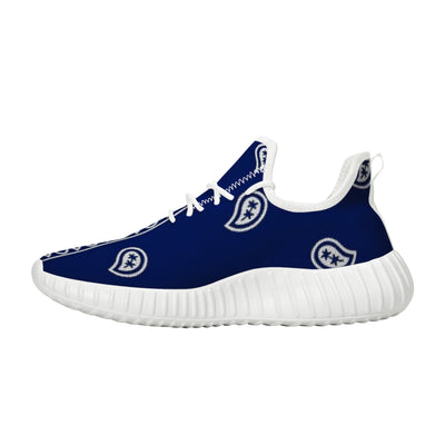 Blue Crip Bandana Yeezy Inspired Sneakers - Mr.SWAGBEAST