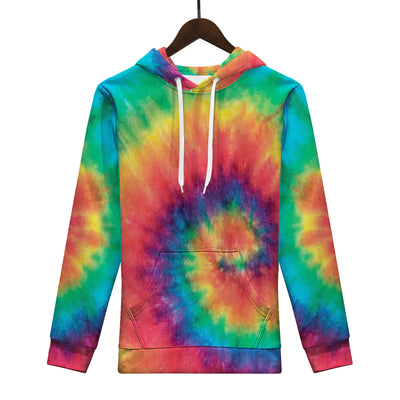 Rainbow Swril Tie Dye Men/Unisex Premium Adult Hoodie - Mr.SWAGBEAST