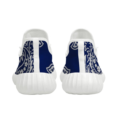 Blue Crip Bandana Yeezy Inspired Sneakers - Mr.SWAGBEAST