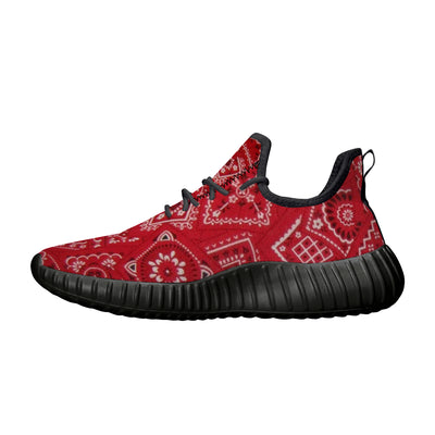 Red Bloods Bandana Pattern Sneakers - Mr.SWAGBEAST