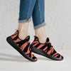 Neon Orange Tiger Stripes Yeezy Inspired Sneakers - Mr.SWAGBEAST
