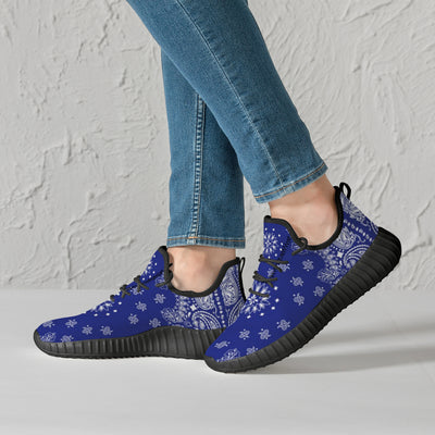 Classic Blue Crip Bandana Premium Sneakers - Mr.SWAGBEAST