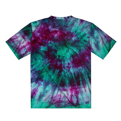 Purple /Teal Tie Dyed All Over Print Premium Men/Unisex Premium T-shirt - Mr.SWAGBEAST