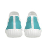Pink fade to Teal Yeezy Styled Sneakers - White Soles - Mr.SWAGBEAST