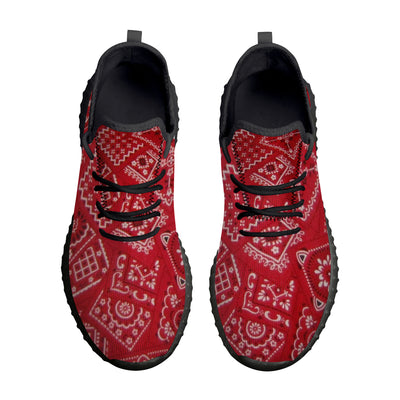 Red Bloods Bandana Pattern Sneakers - Mr.SWAGBEAST
