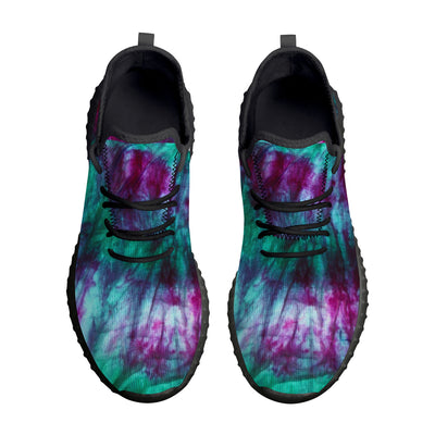 Purple Teal Tie Dye Premium Sneakers - Mr.SWAGBEAST