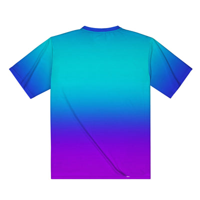 Teal Fade to Purple All Over Print Premium Men /Unisex Premium T-shirt - Mr.SWAGBEAST