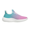 Pink fade to Teal Yeezy Styled Sneakers - White Soles - Mr.SWAGBEAST
