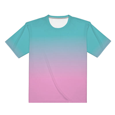 Teal faded to Pink Men's/Unisex All Over Print T-Shirt - Mr.SWAGBEAST