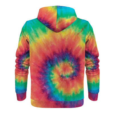 Rainbow Swril Tie Dye Men/Unisex Premium Adult Hoodie - Mr.SWAGBEAST